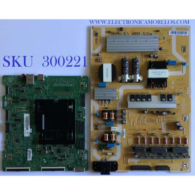 KIT DE TARJETAS PARA TV SAMSUNG / MAIN  BN94-12708A / BN41-02570B / FUENTE BN44-00911A / L55E8NR_MSM / PANEL CY-QM049HLLV1H / MODELO QN49Q6FAMFXZA FA01